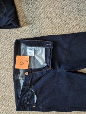 2 Pair -Silver Jeans Women's Skinny Jeans - Dark Blue 33x37 Mazy